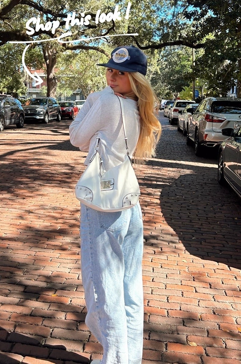 Cute outfit, fall outfits, in style, work outfit, outfit ideas, gifts for her, white top long sleeve , white bag shoulder crossbody, jeans, hat, baseball hat, easy outfits,work outfits , cute outfit, date night outfit, ootd, gifts for her, bag , purse, outfit ideas, fall outfits, summer outfit,  winter outfit, clothes, jewelry,

#LTKootd #LTKWorkwear #LTKgrwm