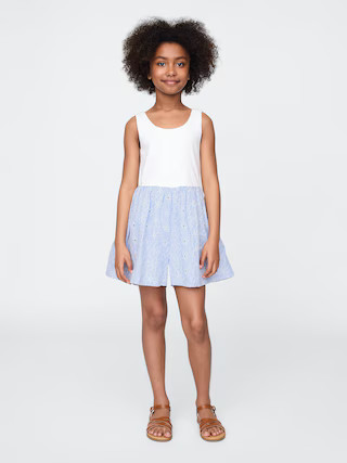 Kids Mixed Media Romper | Gap (US)