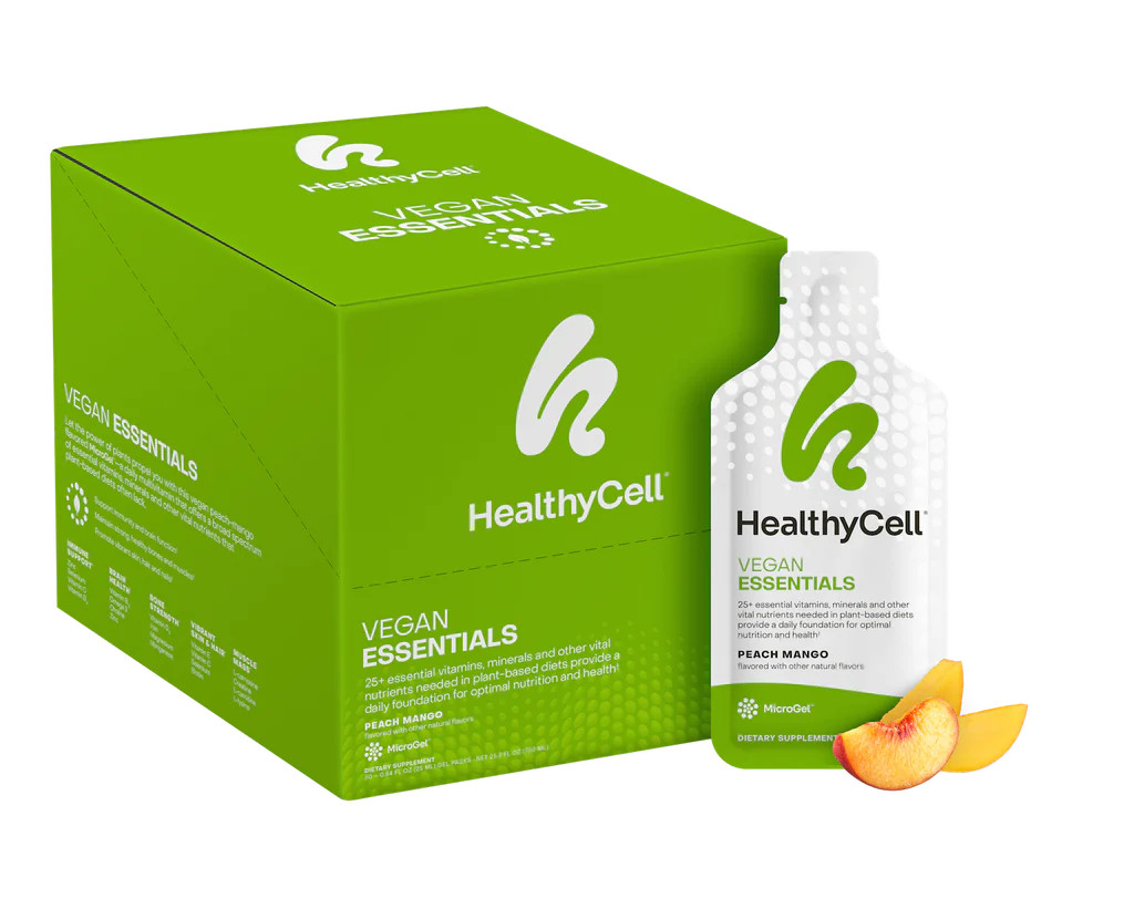 Vegan Essentials - 1 Box | 30 gel packs | Healthycell