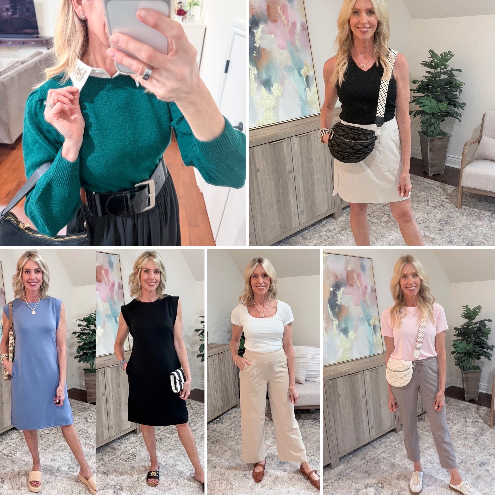 At age 55, I reach for these items all the time! Plus, they are also favorites of you too. They make me feel confident, comfortable and on-trend. Plus, everything is budget friendly and affordable.

Most come in several colors. The trouser pants are best when sized up. They come in several lengths. Everything else runs true to size.

#LTKOver40 #LTKgrwm #LTKootd