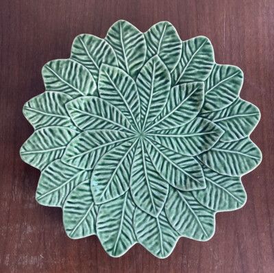 Bordallo Pinheiro Portugal Grape Lemon Leaf Green Plate or Charger 13"  | eBay | eBay US