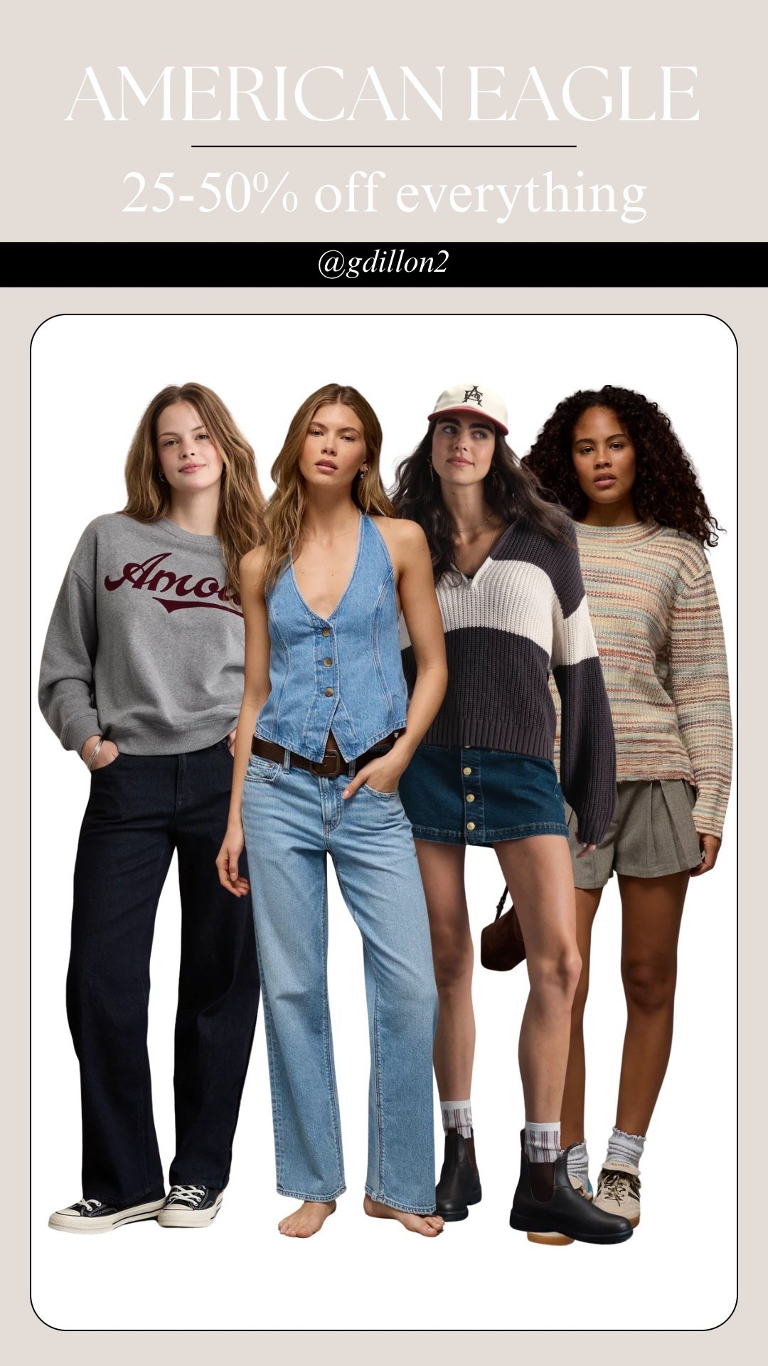 20-50% off everything including jeans!

#LTKSaleAlert #LTKSeasonal #LTKootd