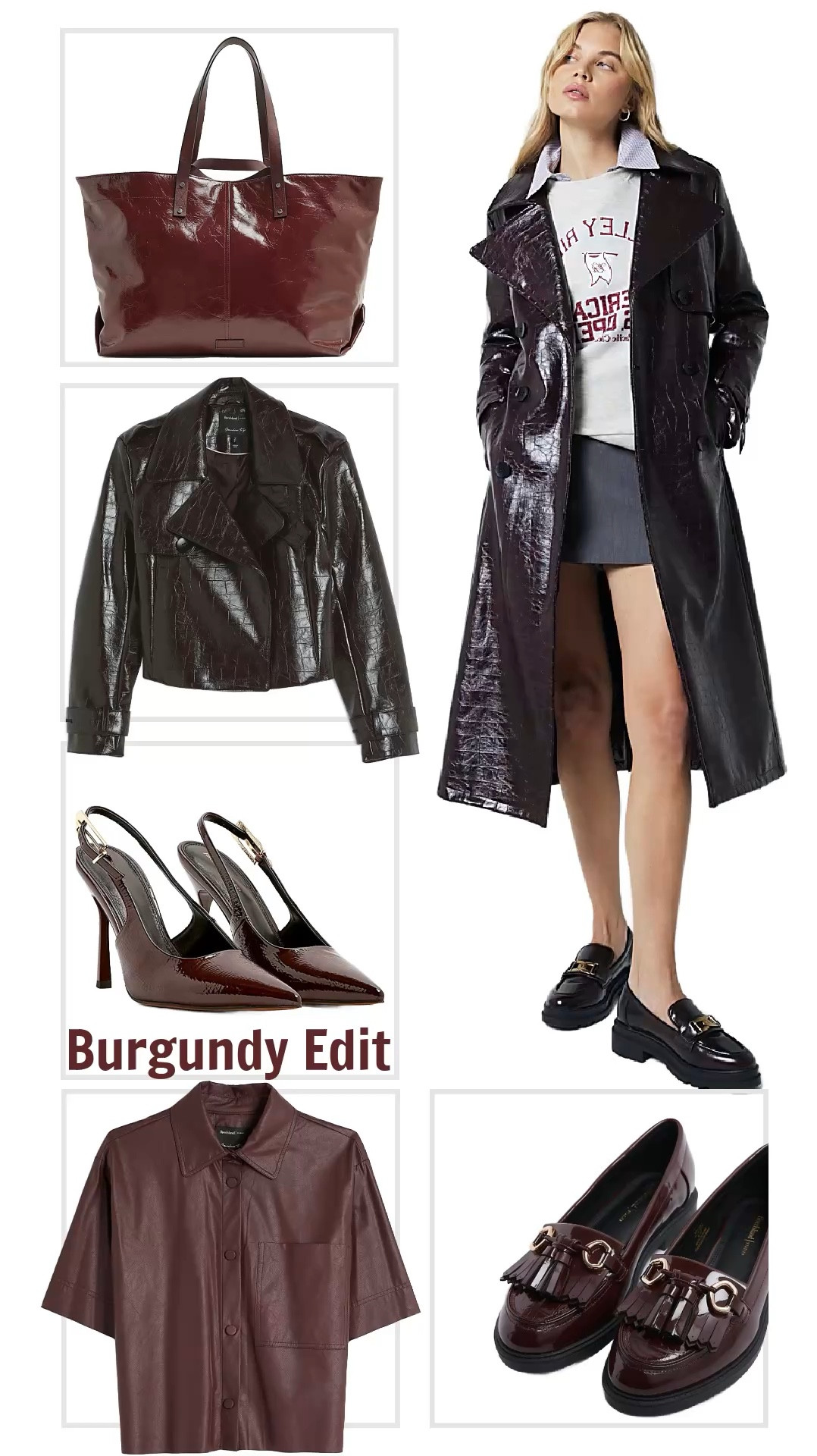 The burgundy edit #fashiontrend 

#LTKStyleTip