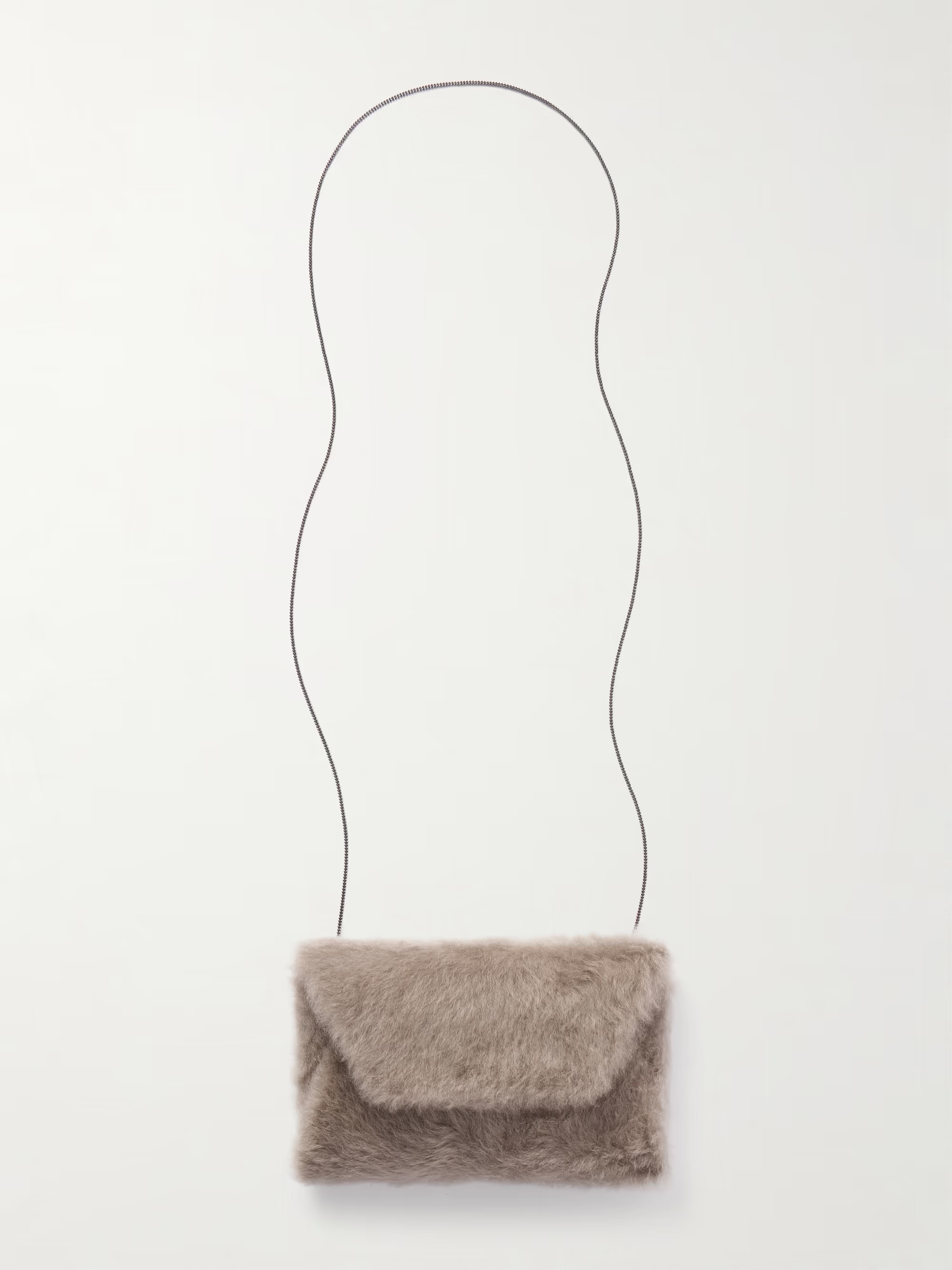 Shearling shoulder bag | NET-A-PORTER (US)