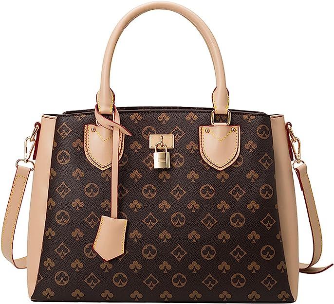 Handbags for Women WOQED Tote Satchel Top Handle Leather Shoulder Purse Crossbody Fashionable Bag... | Amazon (US)