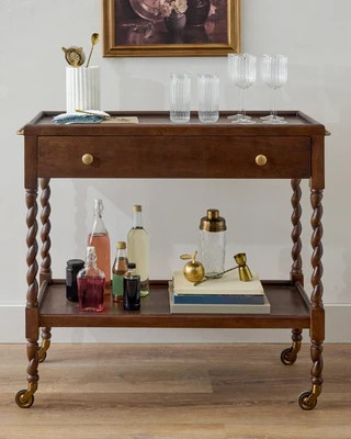 Barley Twist Bar Cart | Magnolia