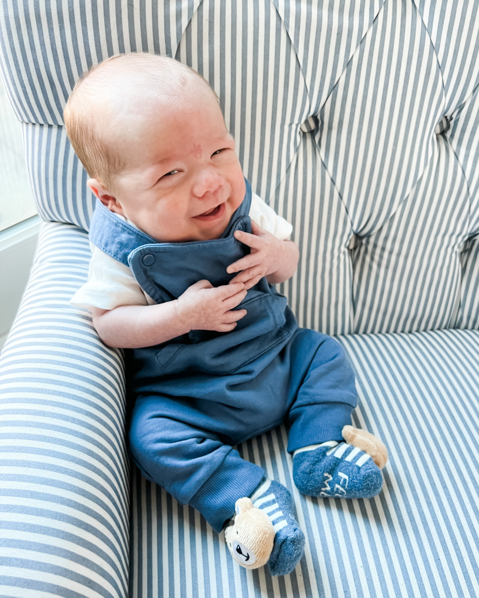 No Sunday scaries here!! 

These overalls were such a great fine from @hm! I love their sizing for our little preemie! They have a ton of things in 0-1 month, 1-2 month and 2-4 month that are just super cute and slightly smaller than their US sizing equivalent! 

#LTKunder50 #LTKbaby #LTKkids