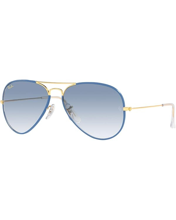 Ray-Ban RB3025jm Classic Full Color Metal Aviator Sunglasses | Amazon (US)