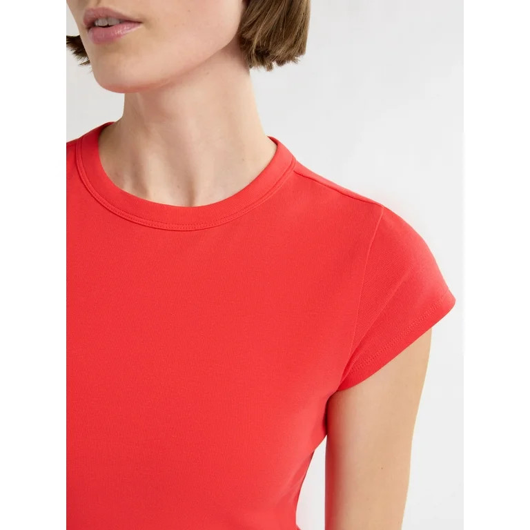 Free Assembly Women's Cap Sleeve Tee, Sizes XS-XXL | Walmart (US)