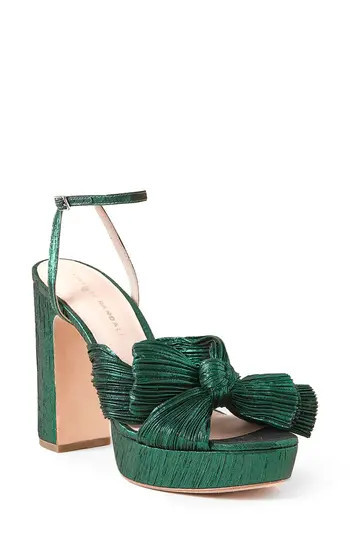 Loeffler Randall Natalia Platform Sandal in Emerald at Nordstrom Rack, Size 7 | Nordstrom Rack