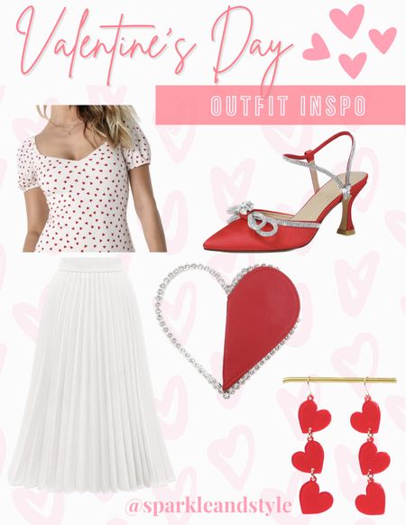 Valentine’s Day Outfit Inspo: I styled this adorable red heart print bodysuit top with a white pleated midi skirt, red bow heels, a red heart clutch bag, and tiered red heart earrings! 🤍❤️

Valentine’s Day outfit, Valentine’s Day styles, Valentine’s Day fashion, Galentine’s Day outfit, Galentine’s Day styles, Galentine’s Day fashion

#LTKFind #LTKunder100 #LTKunder50