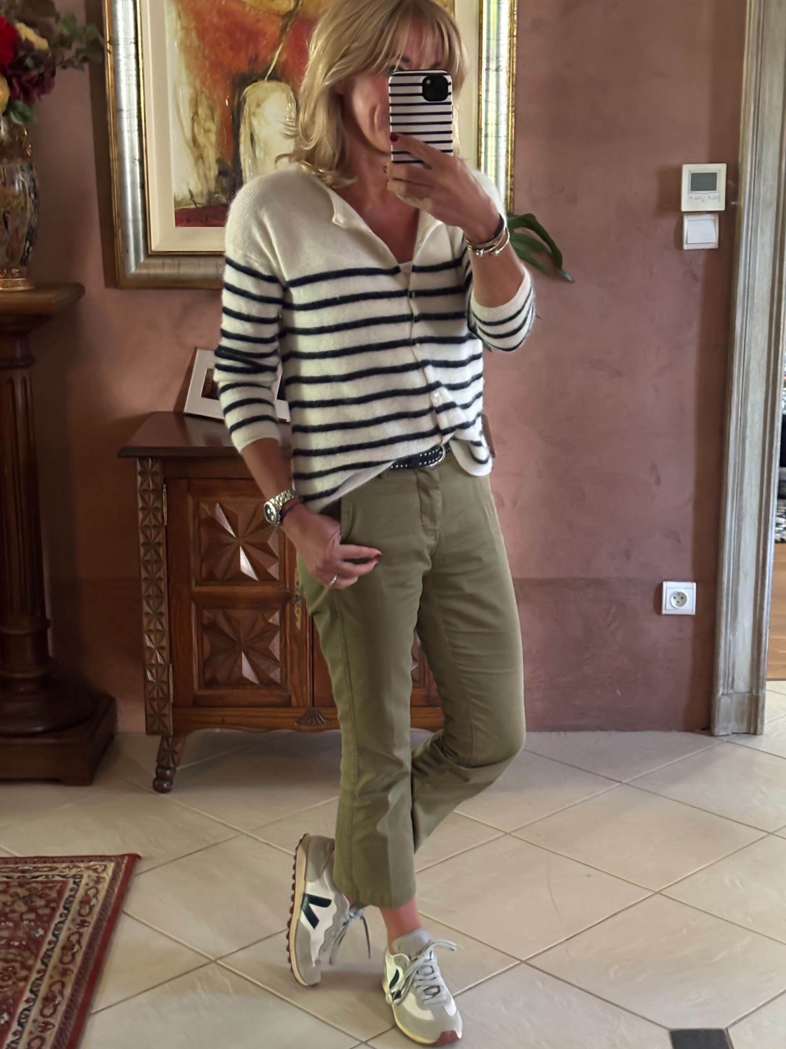 Everyday stripes 
.
#mymidlifefashion #fashion #style #whatimwearing #outfitideas #everyday fashion 

#LTKeurope #LTKautumn #LTKover50style