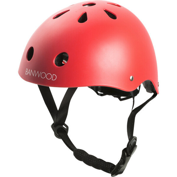 First Go! Scoot Bike Helmet, Red - Banwood Bikes | Maisonette | Maisonette