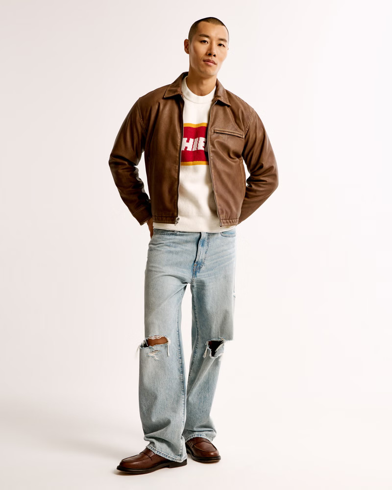 NFL Kansas City Chiefs Crew Sweater | NFL NFL | Abercrombie.com | Abercrombie & Fitch (US)