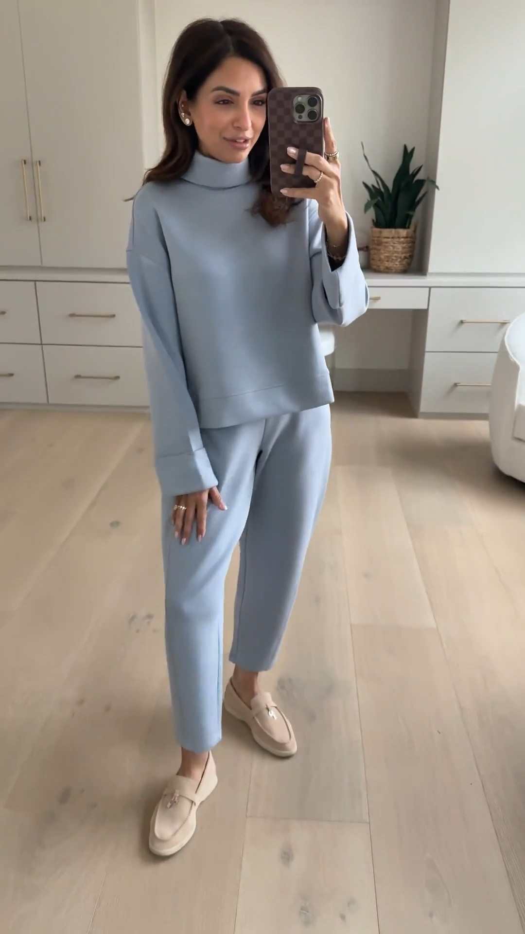 Not over this Spanx set! Wearing xs in top and xs petite bottoms! Code NASREENXSPANX gets 15% off for new customers! 🩵

#LTKPetite #LTKOver40 #LTKootd