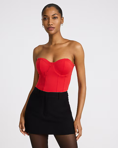 Body Contour High Compression Strapless Corset Bodysuit | Express