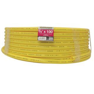 HOME-FLEX 1/2 in. IPS x 100 ft. DR 9.3 Underground Yellow Polyethylene Gas Pipe 19-0593100 - The ... | The Home Depot