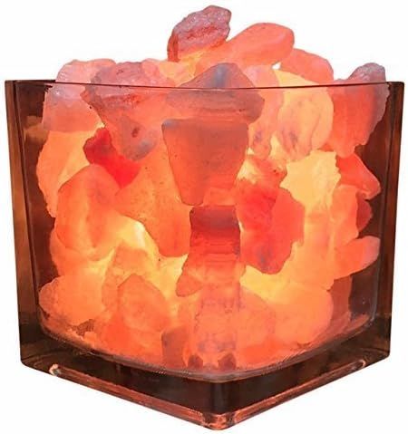 Himalayan CrystalLitez Himalayan Salt Lamp With Dimmer Cord, Original Salt Crystals In A Glass Bo... | Amazon (US)