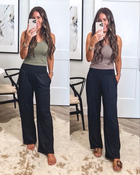 These 4 for $22 tanks are a fantastic casual layering tank for summer ..also cute worn alone sz med
Wide leg pants Sz small on sale for only $28
Sandals tts
#LTKunder50



#LTKover40 #LTKtravel #LTKstyletip