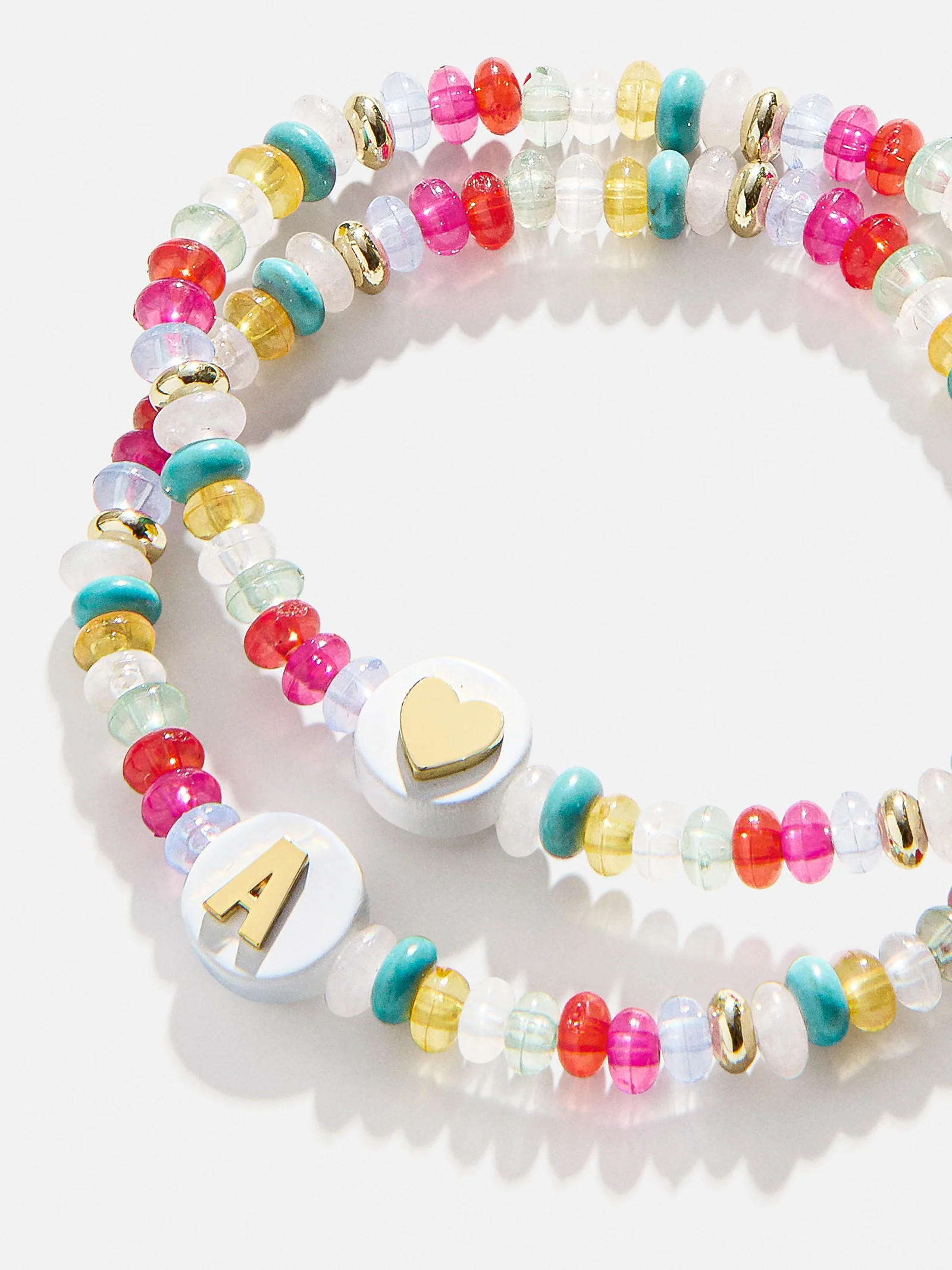 Kids' Initial & Heart Bracelet Set - Multi | BaubleBar