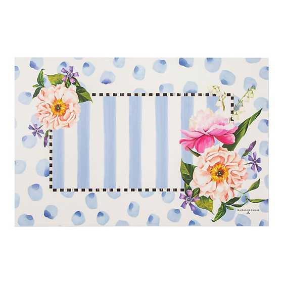 Wildflowers Floor Mat - Blue - 2' x 3' | MacKenzie-Childs