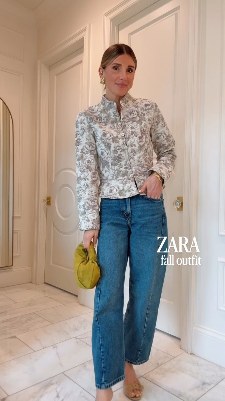 Zara fall outfit idea! I’m 5’7 wearing size small in the tops and 25 in the barrel jeans, run tts

#LTKootd #LTKSeasonal #LTKOver40