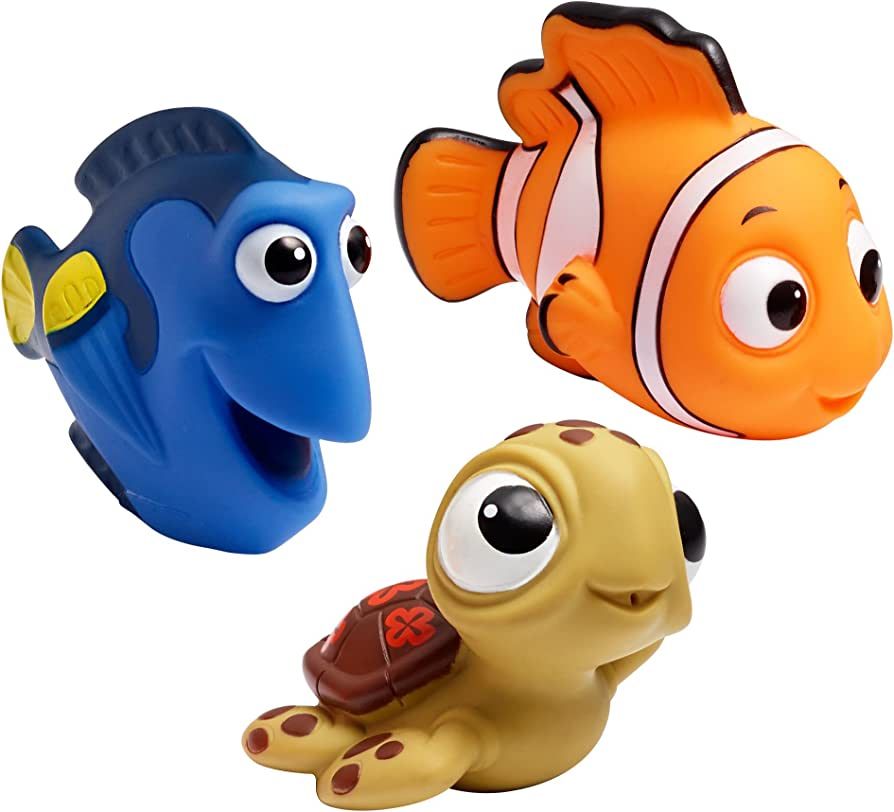 The First Years Disney Finding Nemo Bath Toys - Dory, Nemo, and Squirt — Squirting Kids Bath To... | Amazon (US)