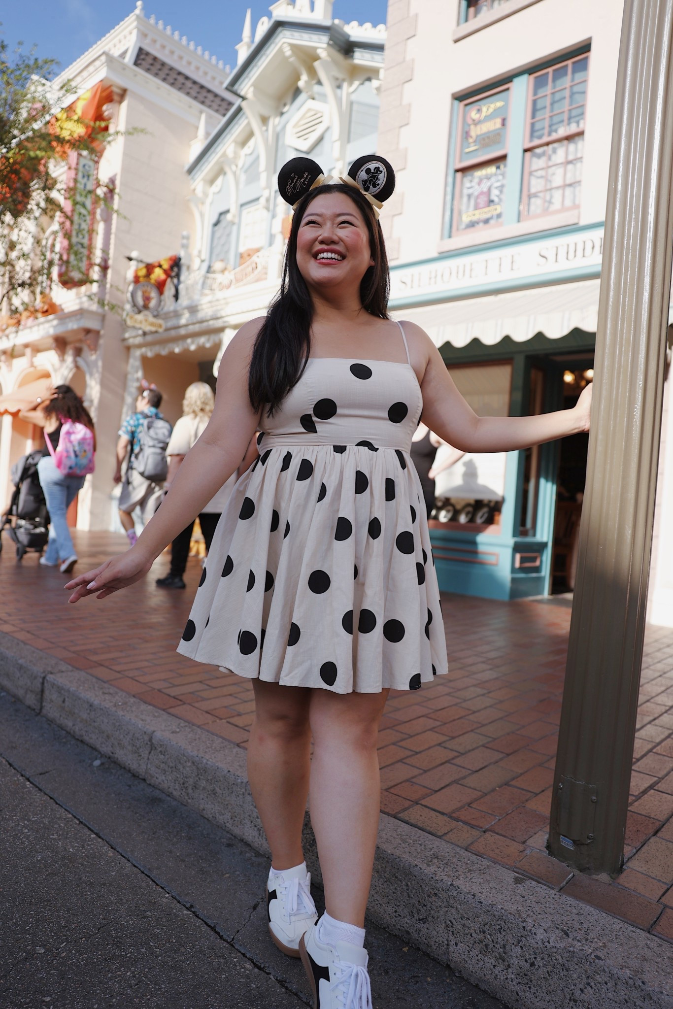 Rocking the dots on Main Street! 

Use c0de: BETH10 to save on morninglavender.com 

#LTKFindsUnder50 #LTKMidsize