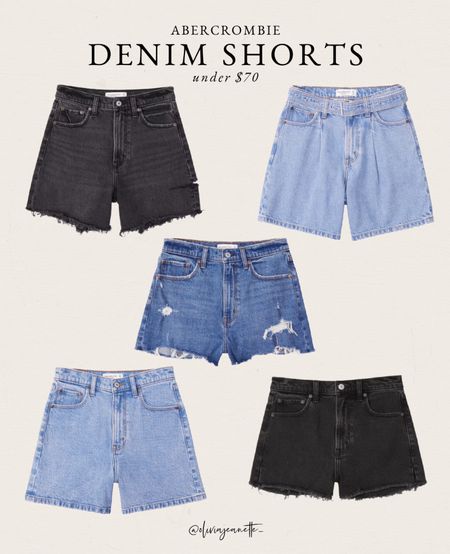 Denim shorts from Abercrombie under $70!

#LTKstyletip #LTKSeasonal #LTKunder100