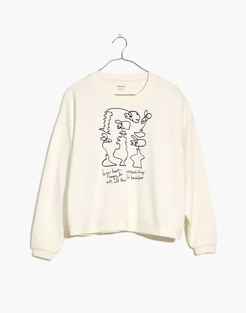 Madewell x Tess Guinery (Re)sourced Cotton Swing Sweatshirt | Madewell