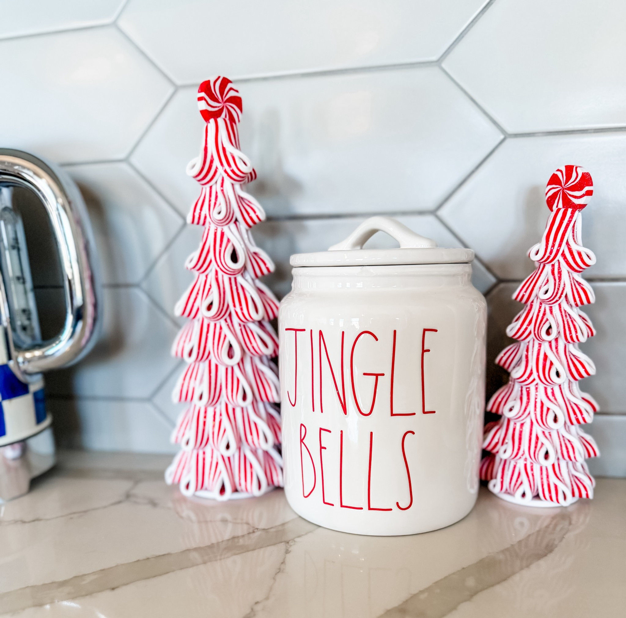 These candy cane Christmas trees remind me of ones that my grandma has out at Christmas time! Similar options linked and canister is older.

Christmas decor, holiday decor, Christmas decorations, holiday home 

#LTKHoliday