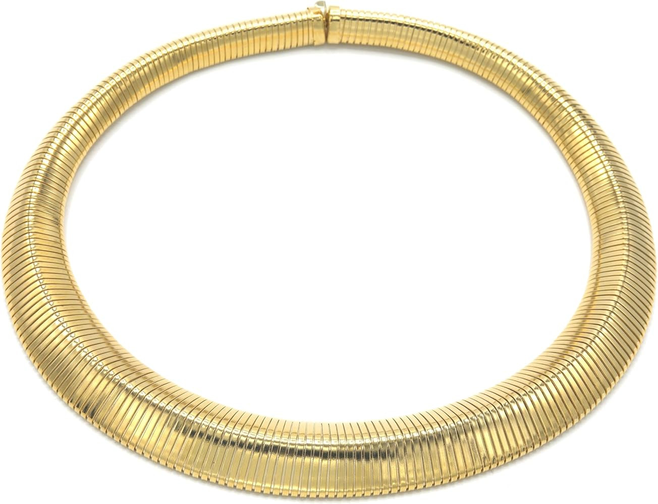 Marshal Necklace 18K Gold Plated Brass Omega Choker Necklace | Amazon (US)
