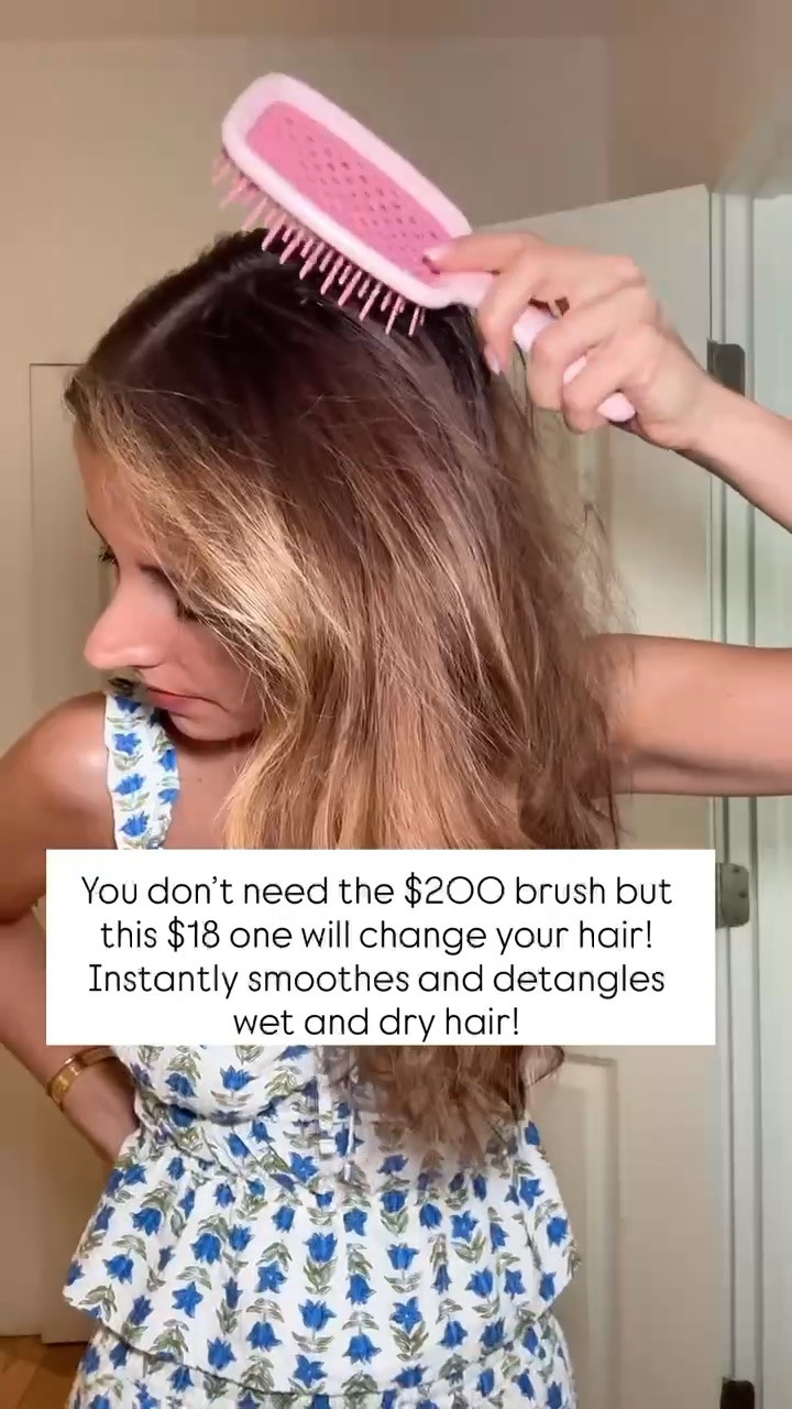 Weird but worth it! Here are 9 random things you need! My hair stylist got me hooked on this brush. It instantly detangles and smooths your hair, whether it’s wet or dry! It’s amazing!!

#LTKmorningroutine #LTKselfcare #LTKBeauty