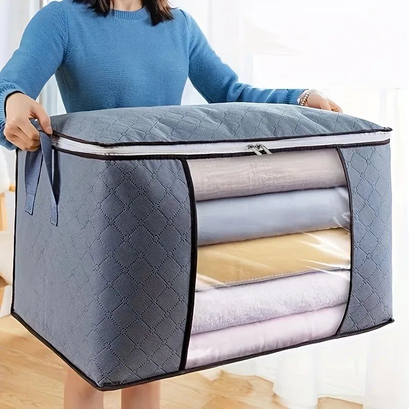 Organize Your Closet with This Large Storage Bag - Reinforced Handle, Clear Window, and Sturdy Zi... | Temu Affiliate Program