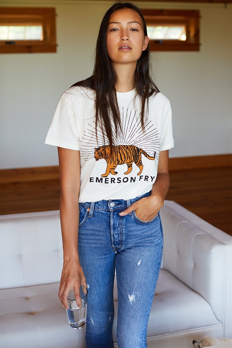 Tiger T-shirt - Ivory | Emerson Fry