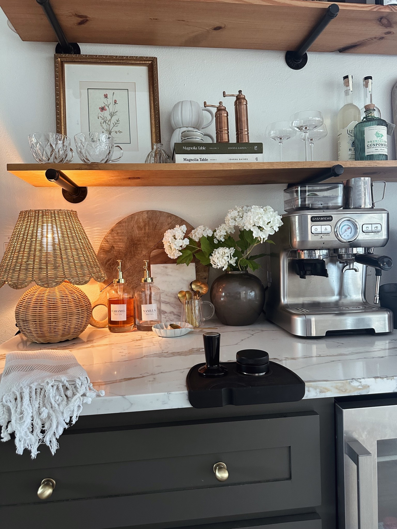 Coffee bar 
Vintage home 
Cozy home 
Eclectic home decor 
Espresso machine
DIY home  
Coffee machine 

#LTKHome #LTKFamily #LTKStyleTip