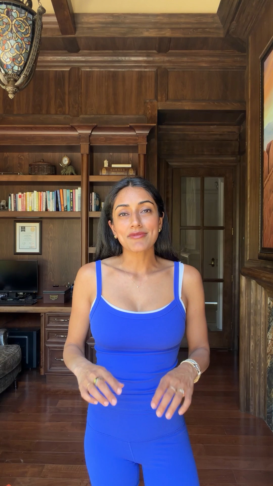 In love with this new activewear set from Aritzia! I’m wearing a size small in the tank and bra and a size 4 in the 5 inch bike shorts. Everything fits true to size.