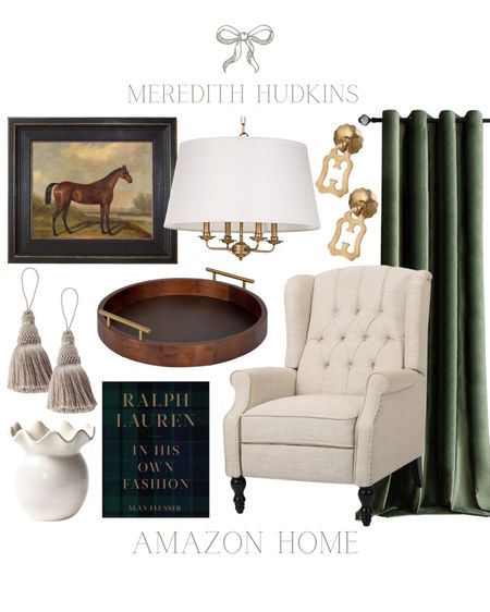 Write a caption full of keywords to increase your discoverability! ralph lauren style, timeless, traditional, meredith hudkins, velvet curtains, accent chair, preppy, classic, serving tray, lighting, chandelier, vase, coffee table book, equestrian, home decor, affordable home decor, designer look for less


#LTKfindsunder50 #LTKhome #LTKsalealert