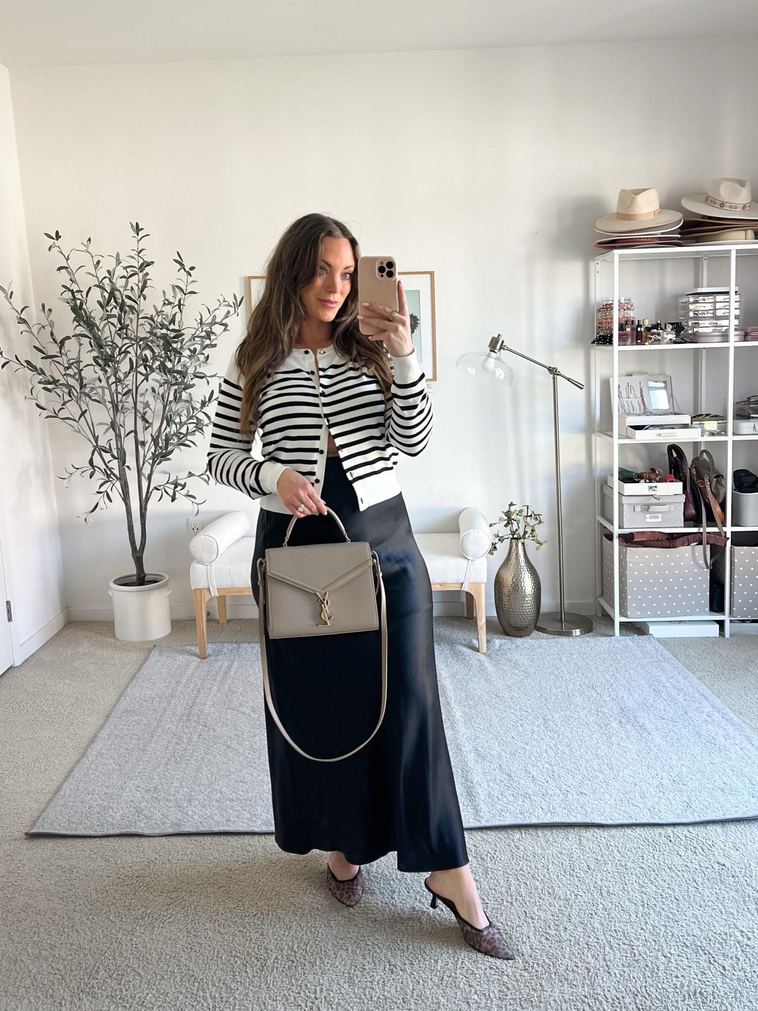 Simple Winter to Spring Transitional Outfits | Early Spring Outfits 
 Wear to work, office outfit 

Medium in cardigan
Large in skirt but might need the medium

#LTKSeasonal #LTKWorkwear #LTKMidsize