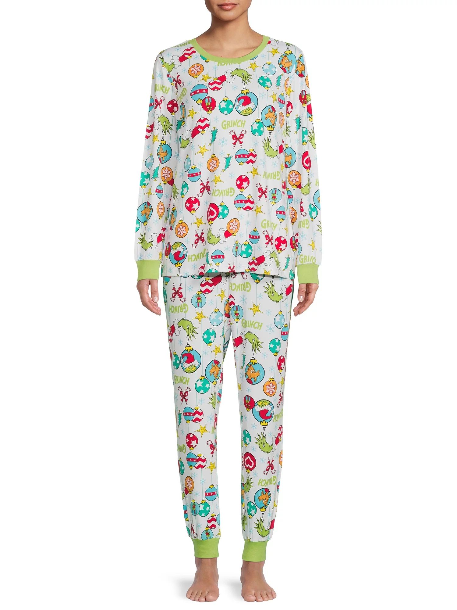 Dr. Seuss' The Grinch Women’s Family Pajamas, 2-Piece Set | Walmart (US)