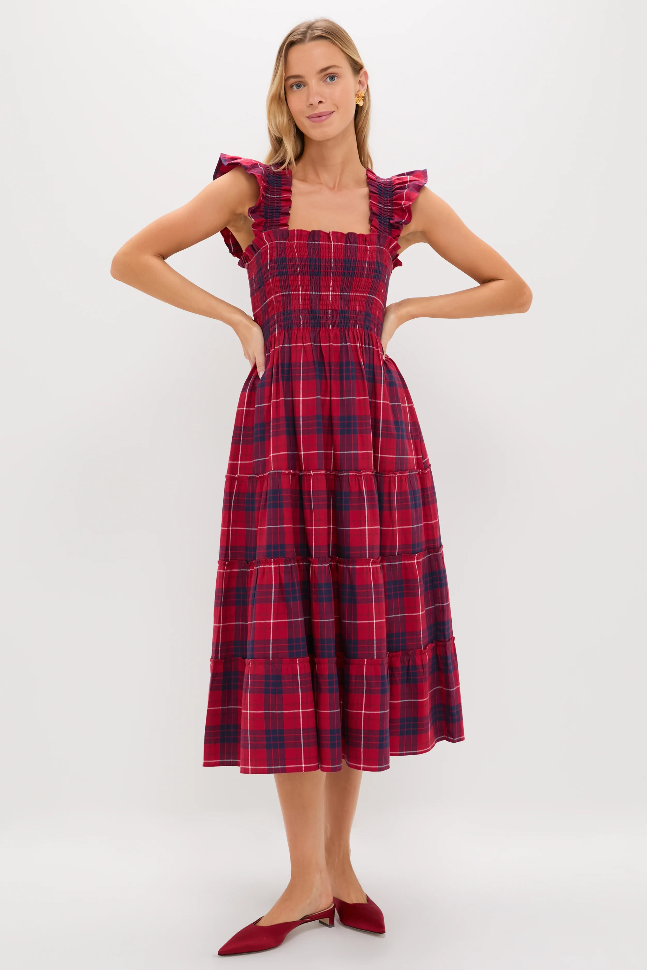 Cherry Tartan Ellie Nap Dress | Tuckernuck (US)