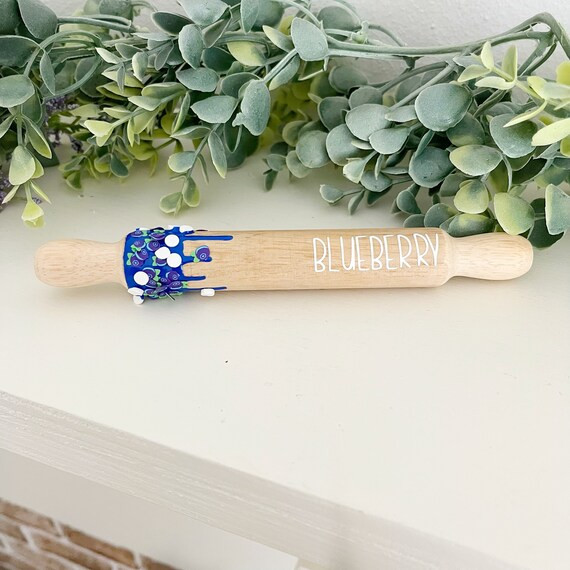Blueberry Mini Rolling pin, tiered tray decor | Etsy (US)