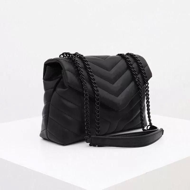 2021 Luxury Handbag Shoulder Bag Brand LOULOU Y Shaped Designer Seam Leather Ladies Metal Chain H... | DHGate