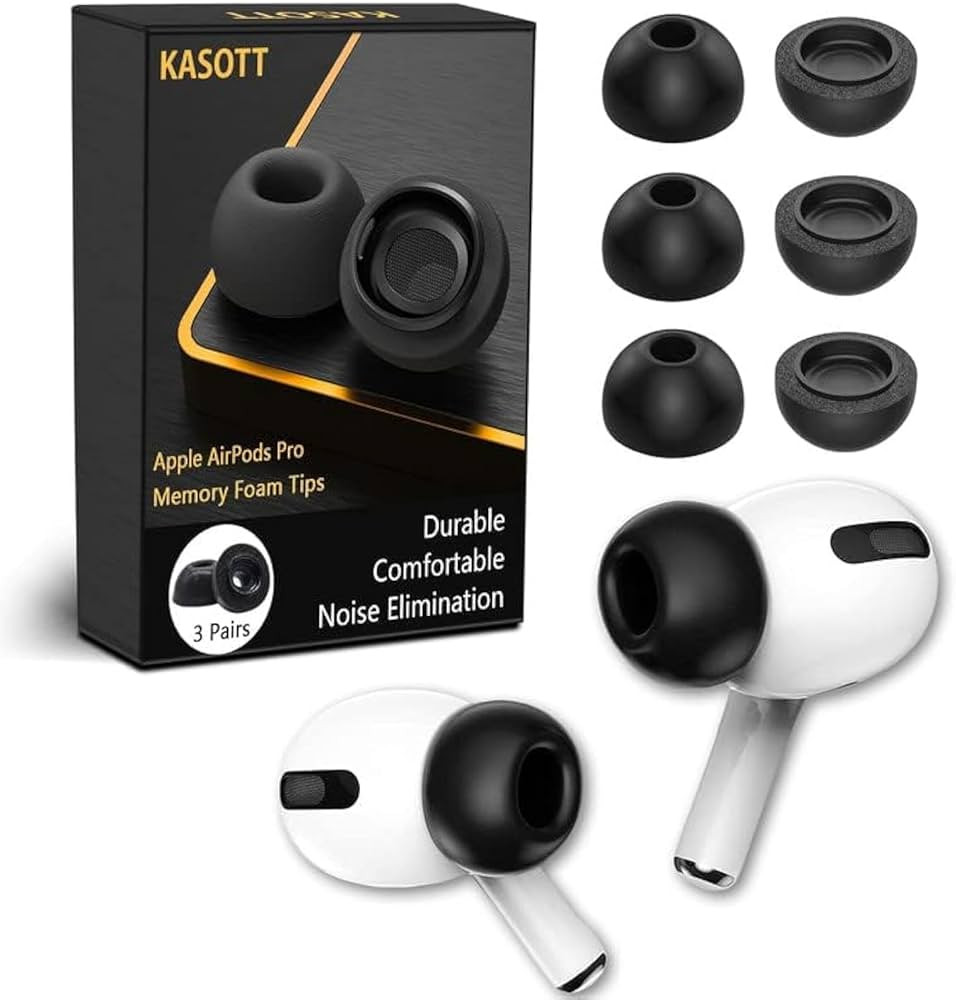 Advanced Memory Foam Ear Tips for AirPods Pro 1st&2nd Gen,Version 5.0 Replacement Buds,Comfortabl... | Amazon (US)
