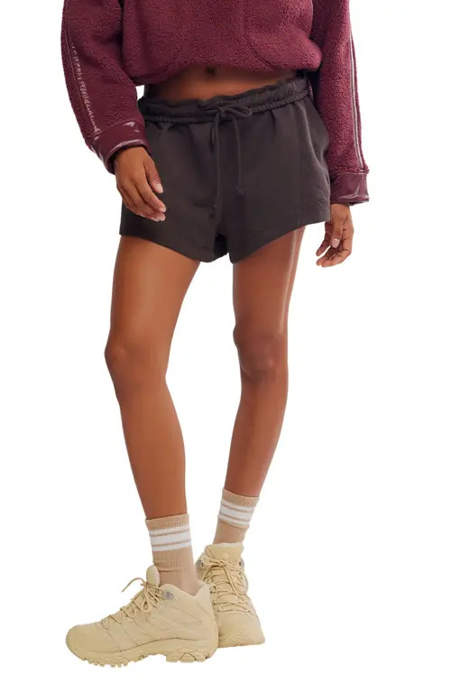 Free People FP Movement High Press High Rise Cotton Shorts in Chocolate at Nordstrom, Size Small | Nordstrom