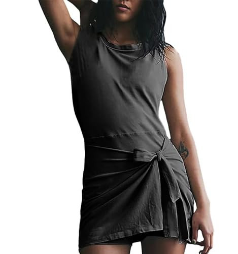 UATKIMI Womens Sleeveless Workout Athletic Rompers short jumpsuits Zipper Back Pocket Onesie(Black,S) | Amazon (US)