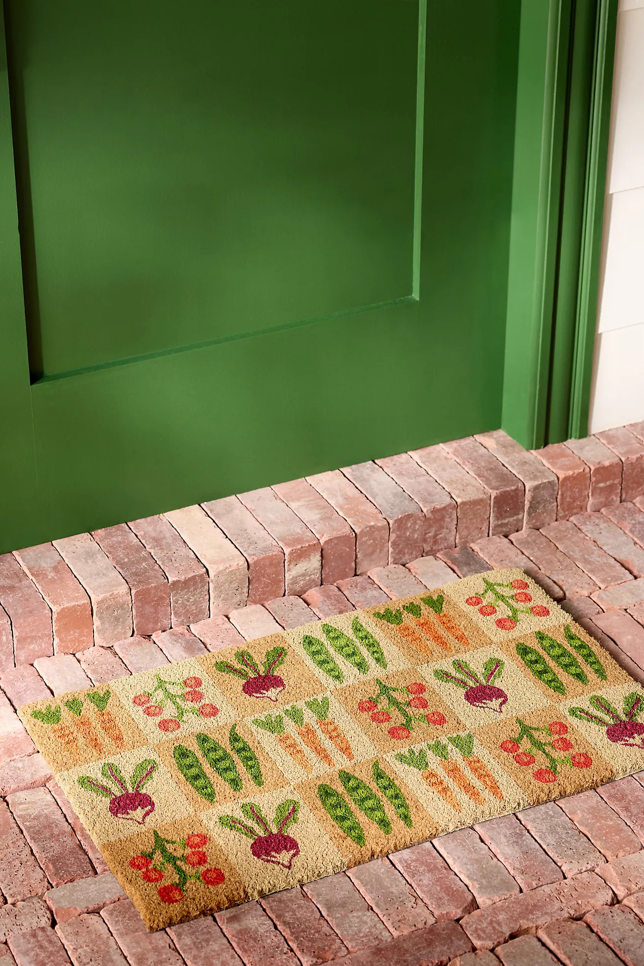 Garden Veggies Printed Coir Doormat | Anthropologie (US)