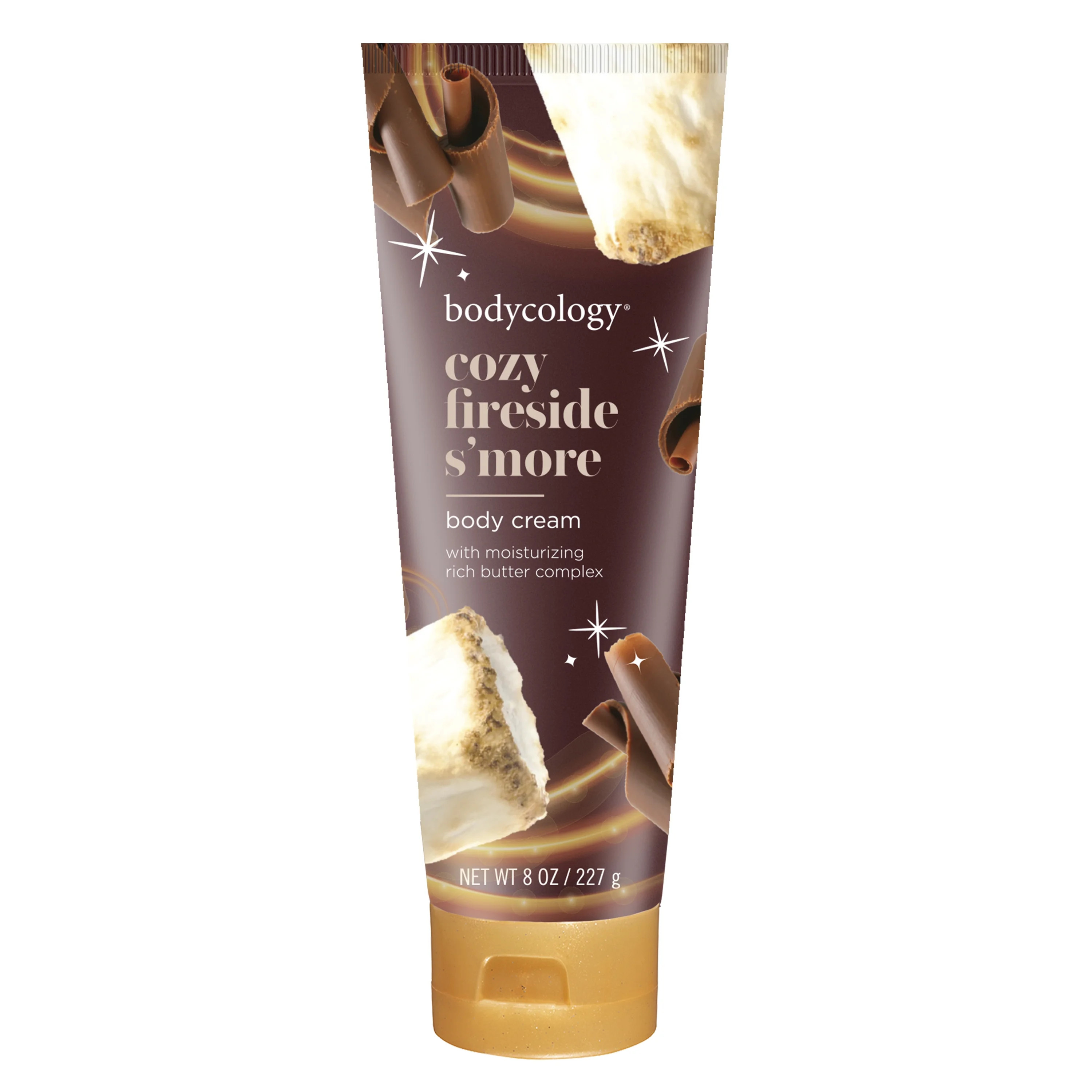 Bodycology Shea Butter Body Cream, Cozy Fireside S'more, 8 oz | Walmart (US)