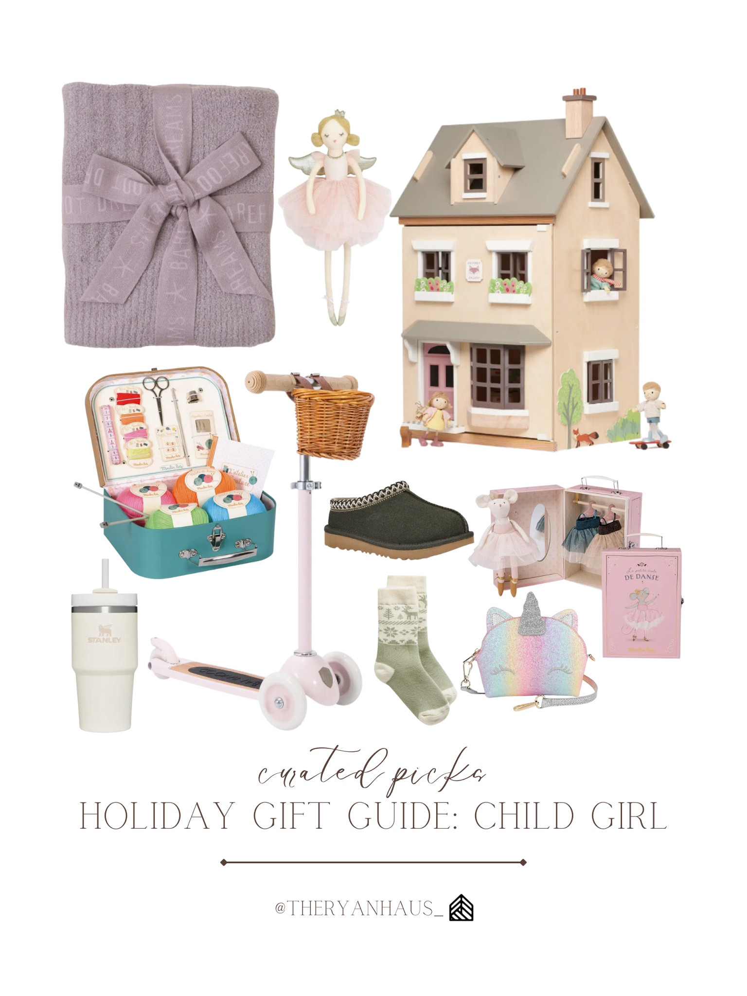 A little girls dream holiday! A holiday gift guide for girls! I love how feminine, whimsical, and dainty these finds are. Scooter, sewing kit, dollhouse, fairies, and cozy finds too! 

#LTKHoliday #LTKGiftGuide #LTKkids