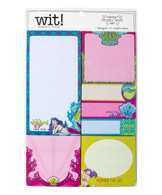 Wit! Gifts Notepads and Notebooks Mermaid - Mermaid Sticky Note Set | Zulily